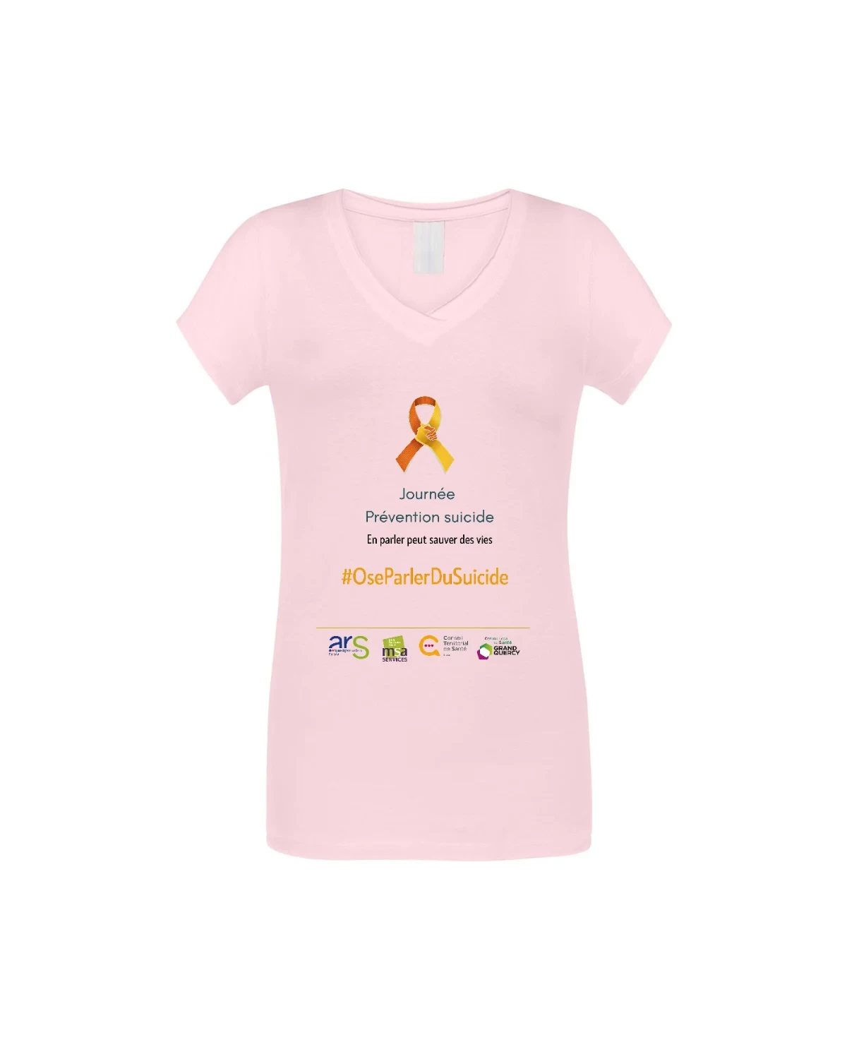 T-shirt Petit Prix Col V Femme Personnalisé – Perso 1f5746 - front