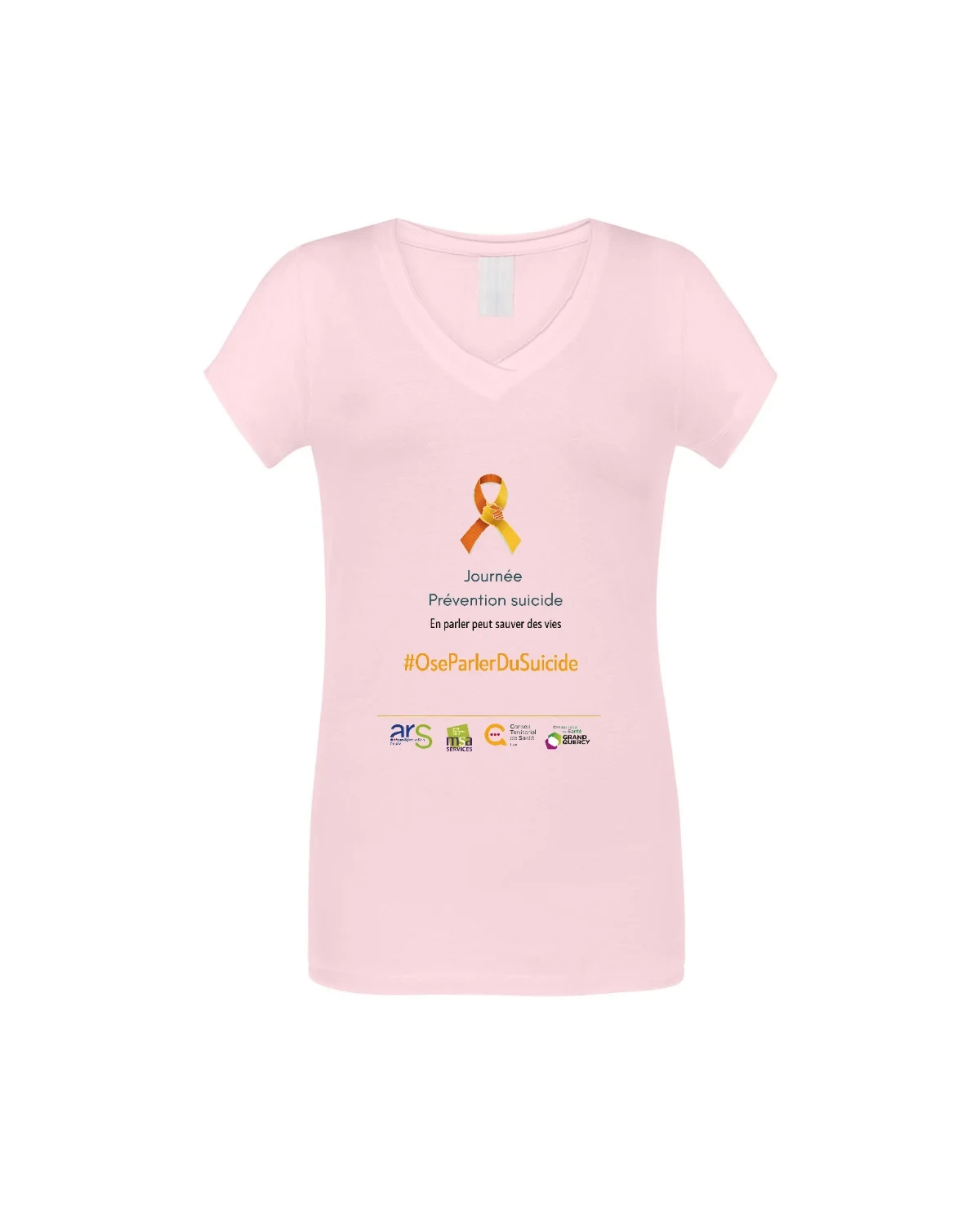 T-shirt Petit Prix Col V Femme Personnalisé – Perso b7dc1e - front