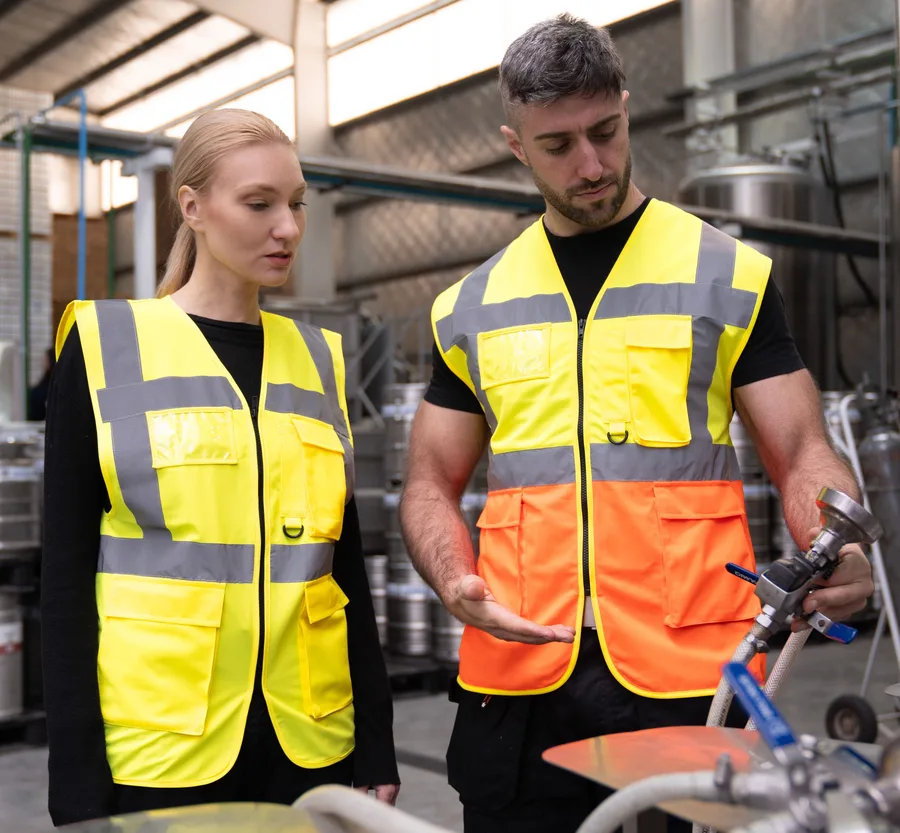 Gilet de Sécurité Haute Visibilité Multifonctionnel Personnalisé - extra