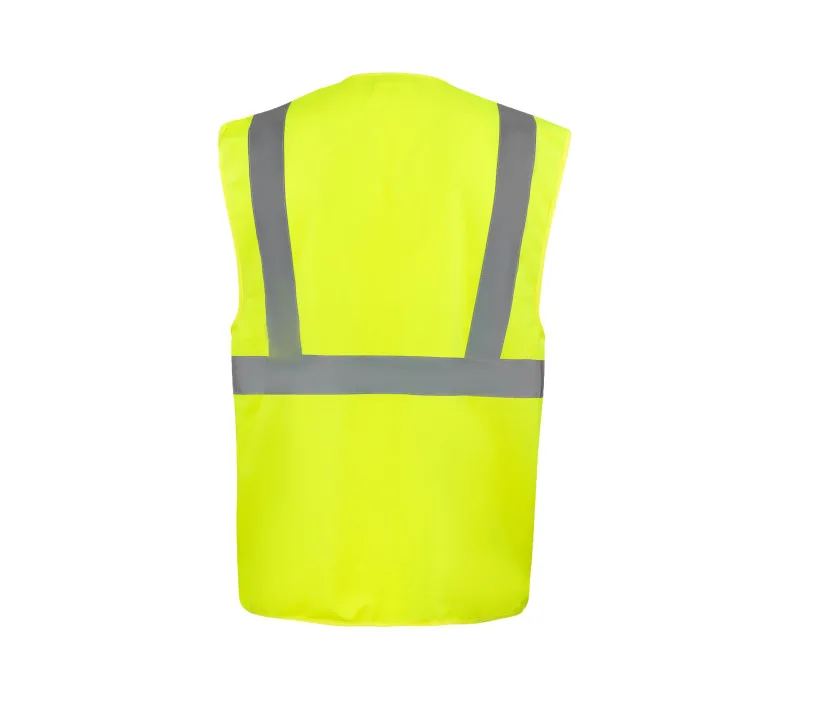 Gilet de Sécurité Haute Visibilité Multifonctionnel Personnalisé - back