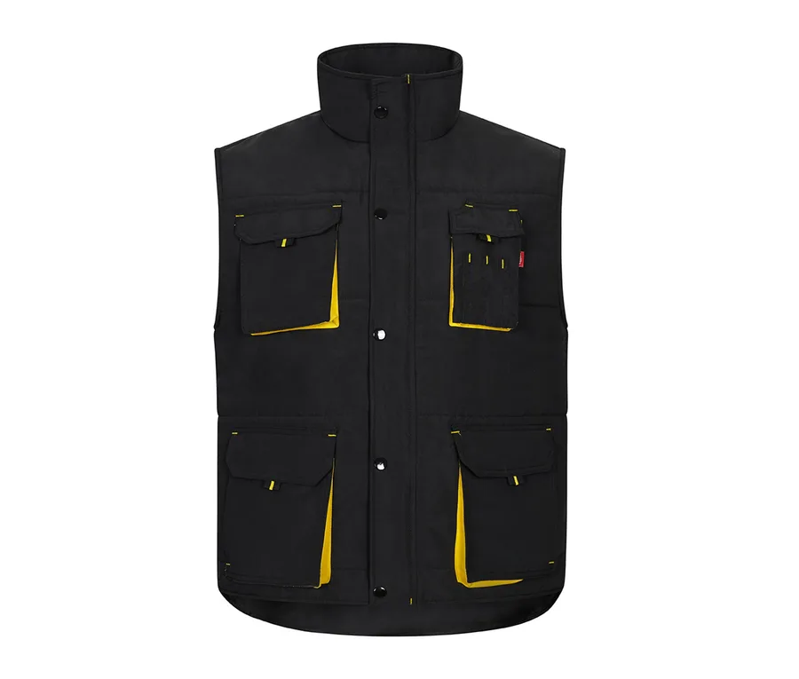 Gilet Matelassé Sans Manche Bicolore Personnalisé - front