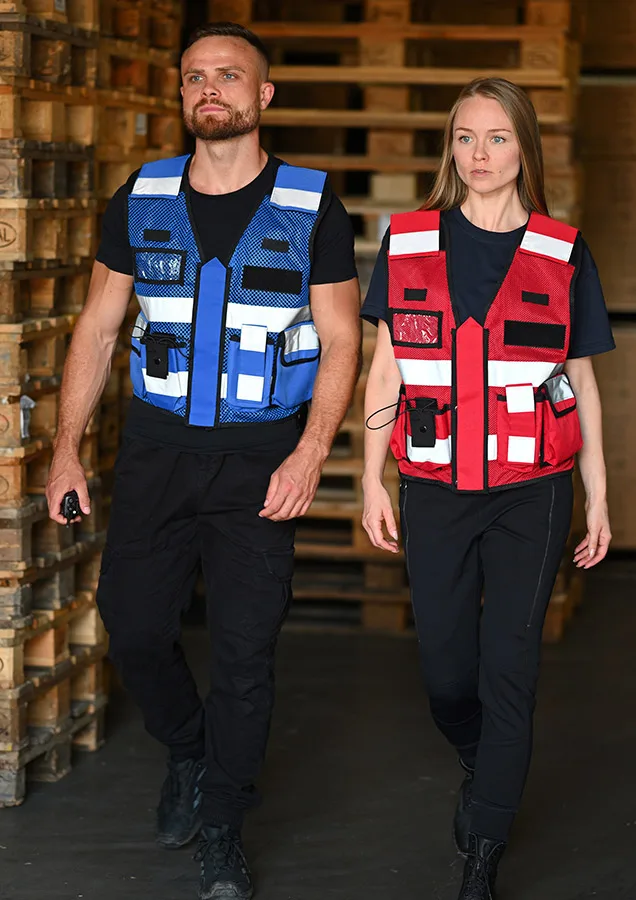 Gilet Tactique de Sécurité Personnalisable Premium - extra