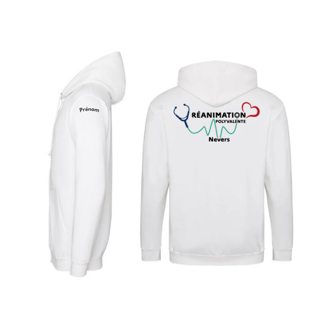 Sweat Zippé épaule + dos - Réanimation NEVERS