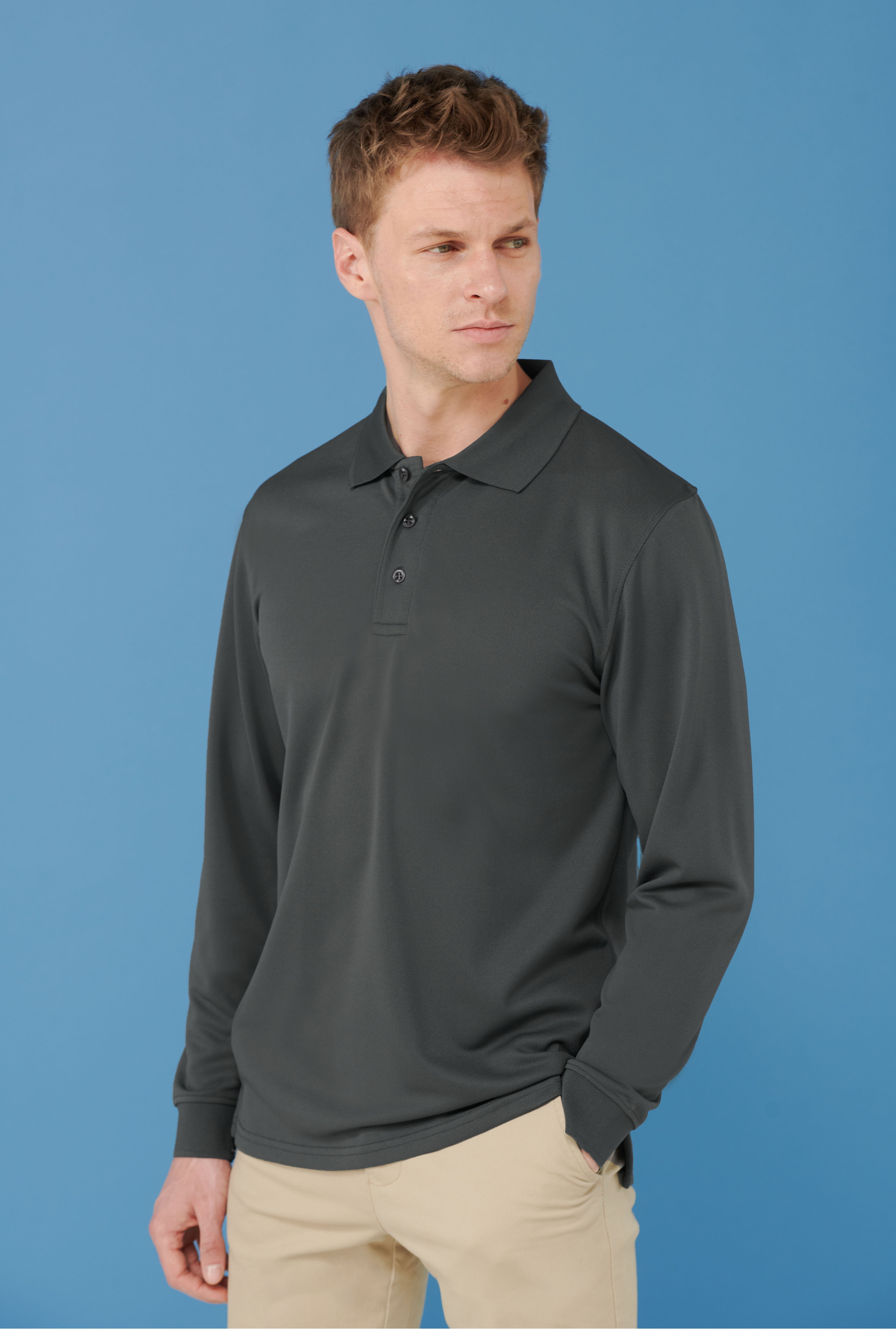 Polo Manches Longues CoolPlus Personnalisé