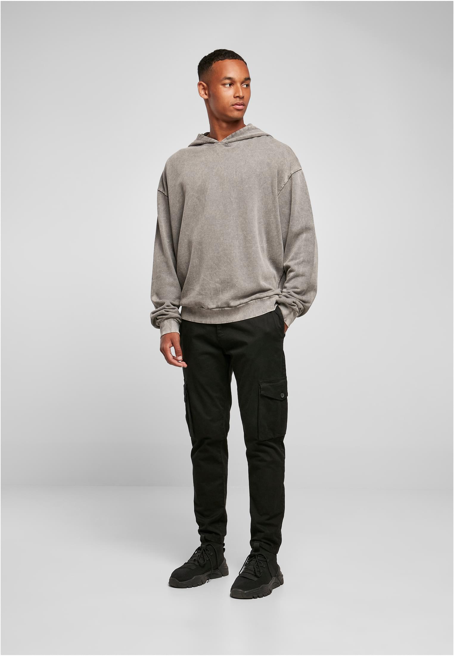 Sweat à Capuche Délavé Oversize à Personnaliser - extra