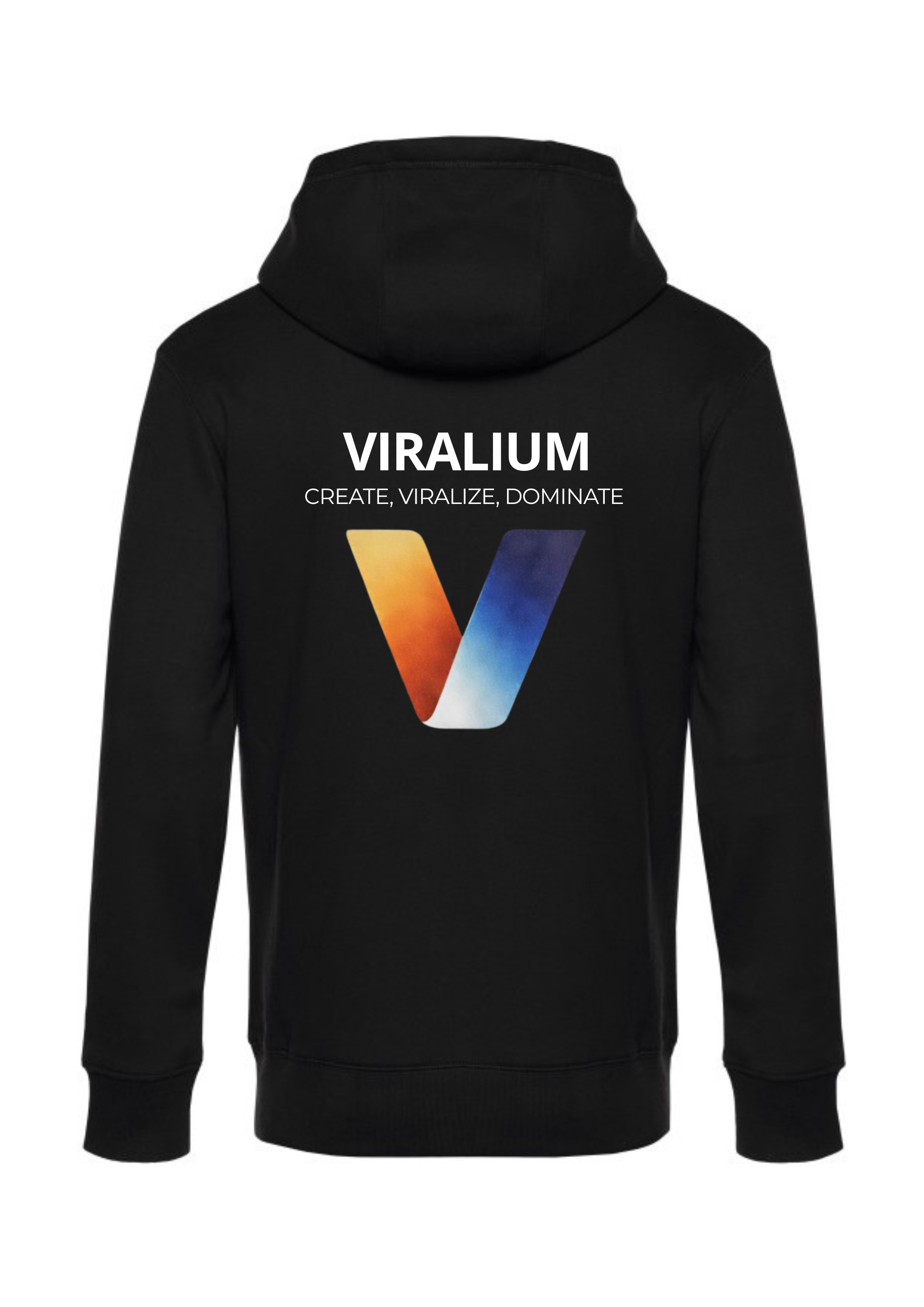 Sweat à Capuche Personnalisé Premium - Viralium - back