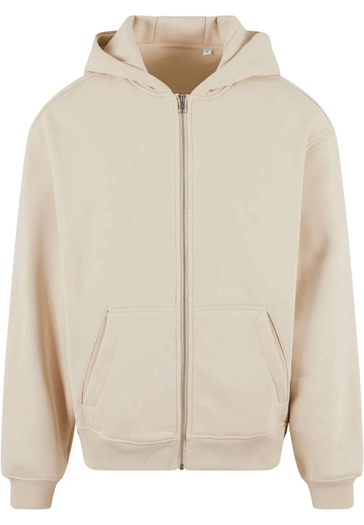 Sweat à Capuche Zippé Oversize Sans Cordon - front