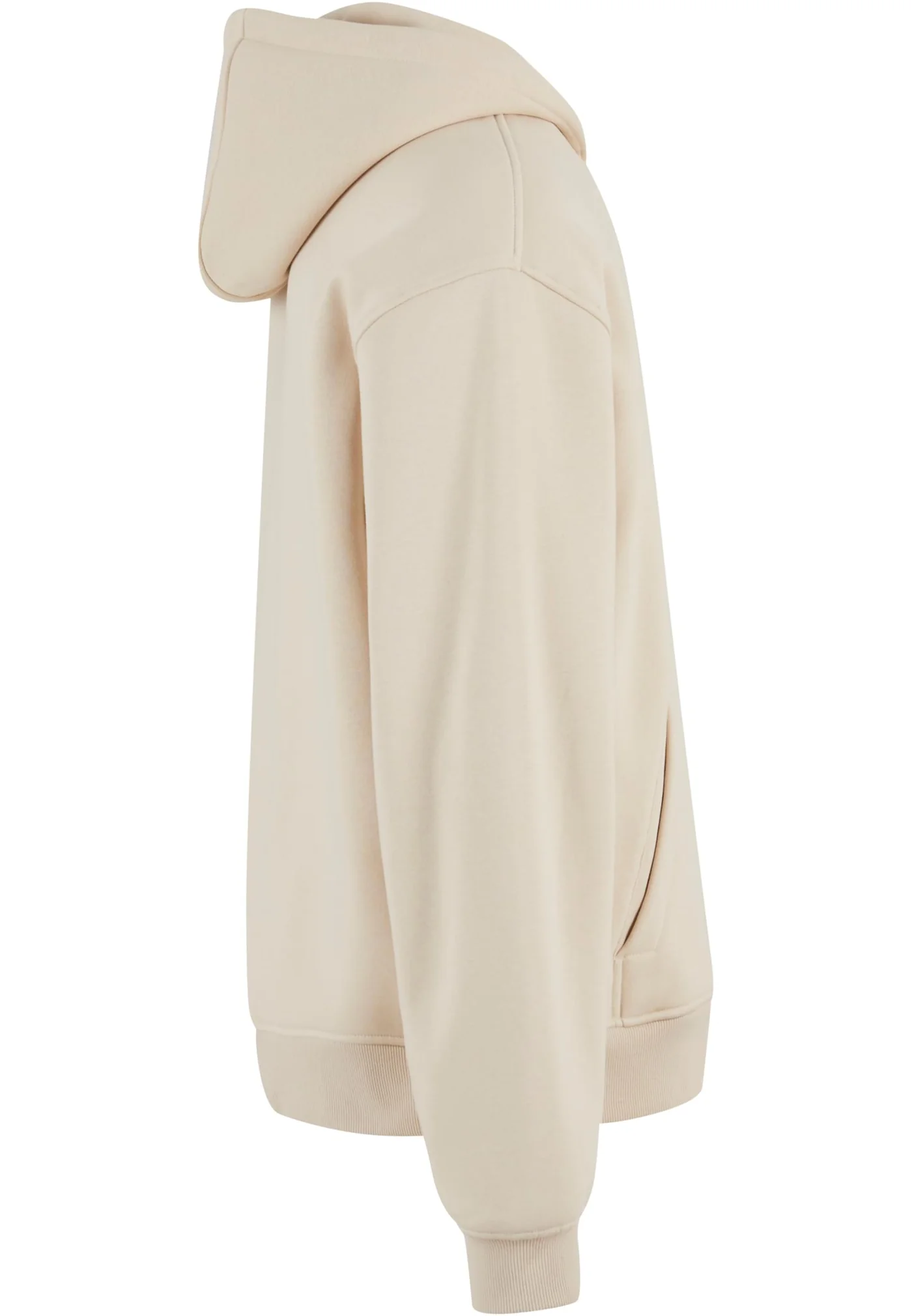 Sweat à Capuche Zippé Oversize Sans Cordon - right