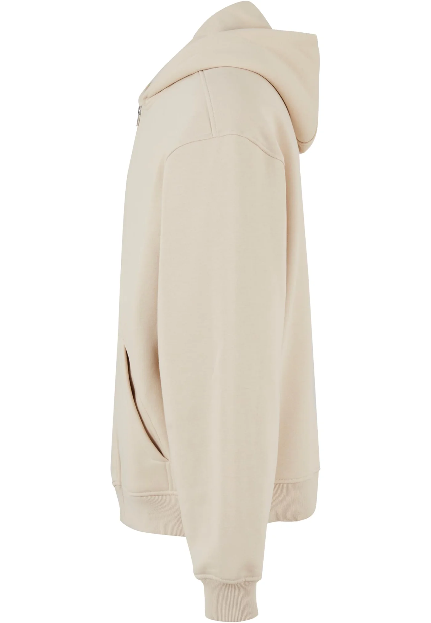 Sweat à Capuche Zippé Oversize Sans Cordon - left