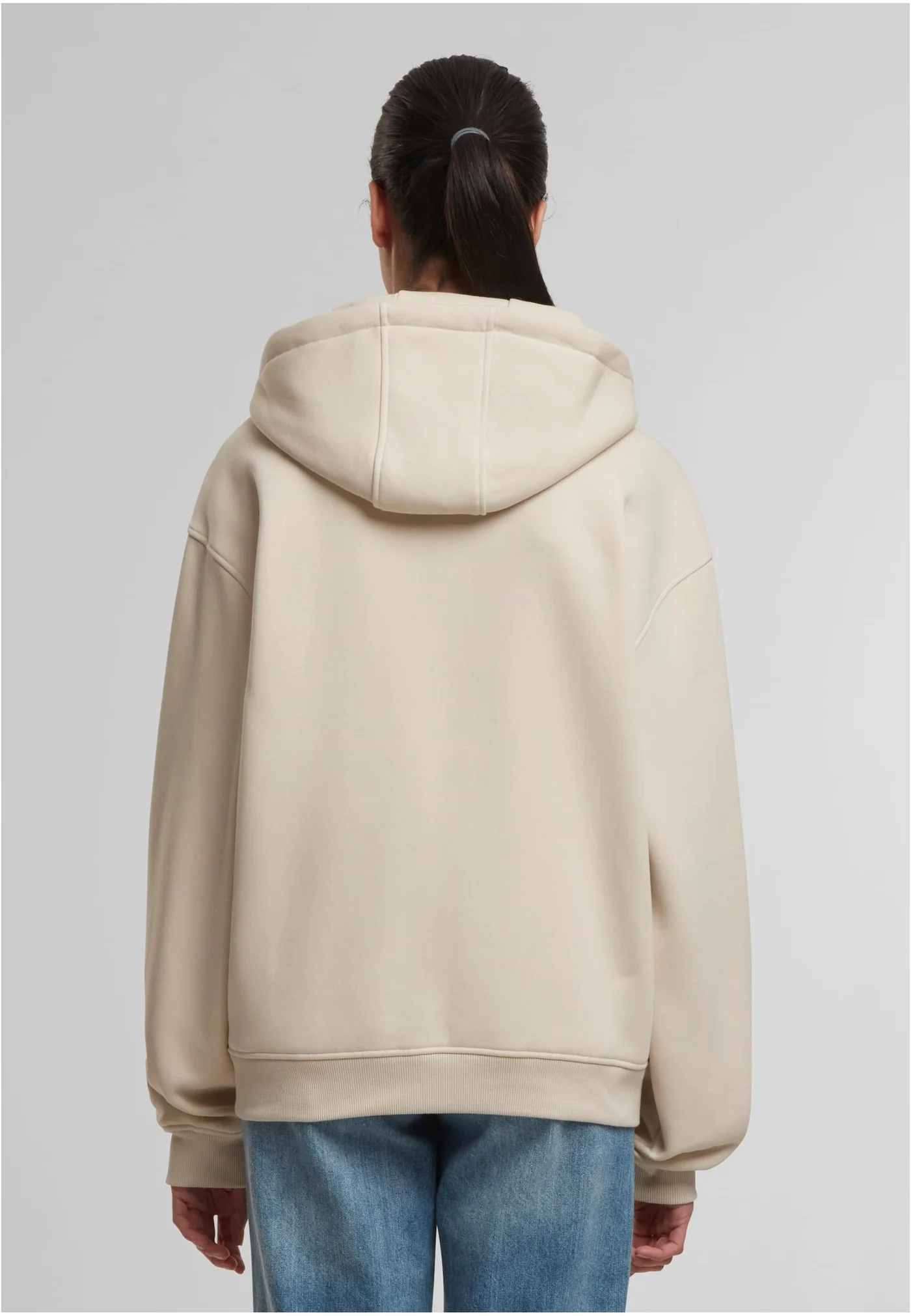 Sweat à Capuche Zippé Oversize Sans Cordon - extra