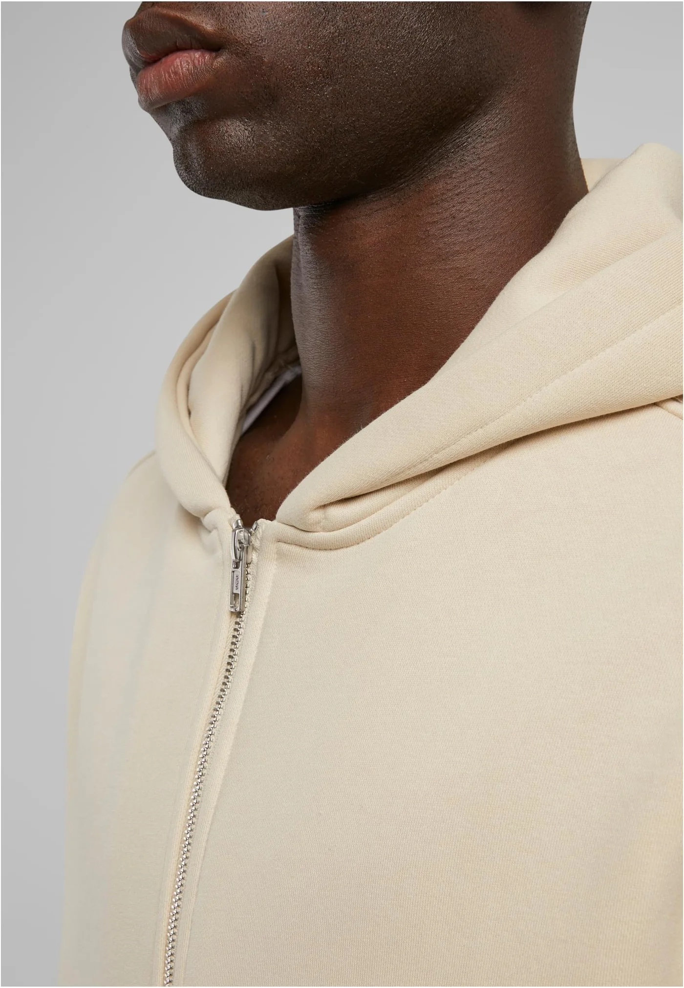 Sweat à Capuche Zippé Oversize Sans Cordon - extra