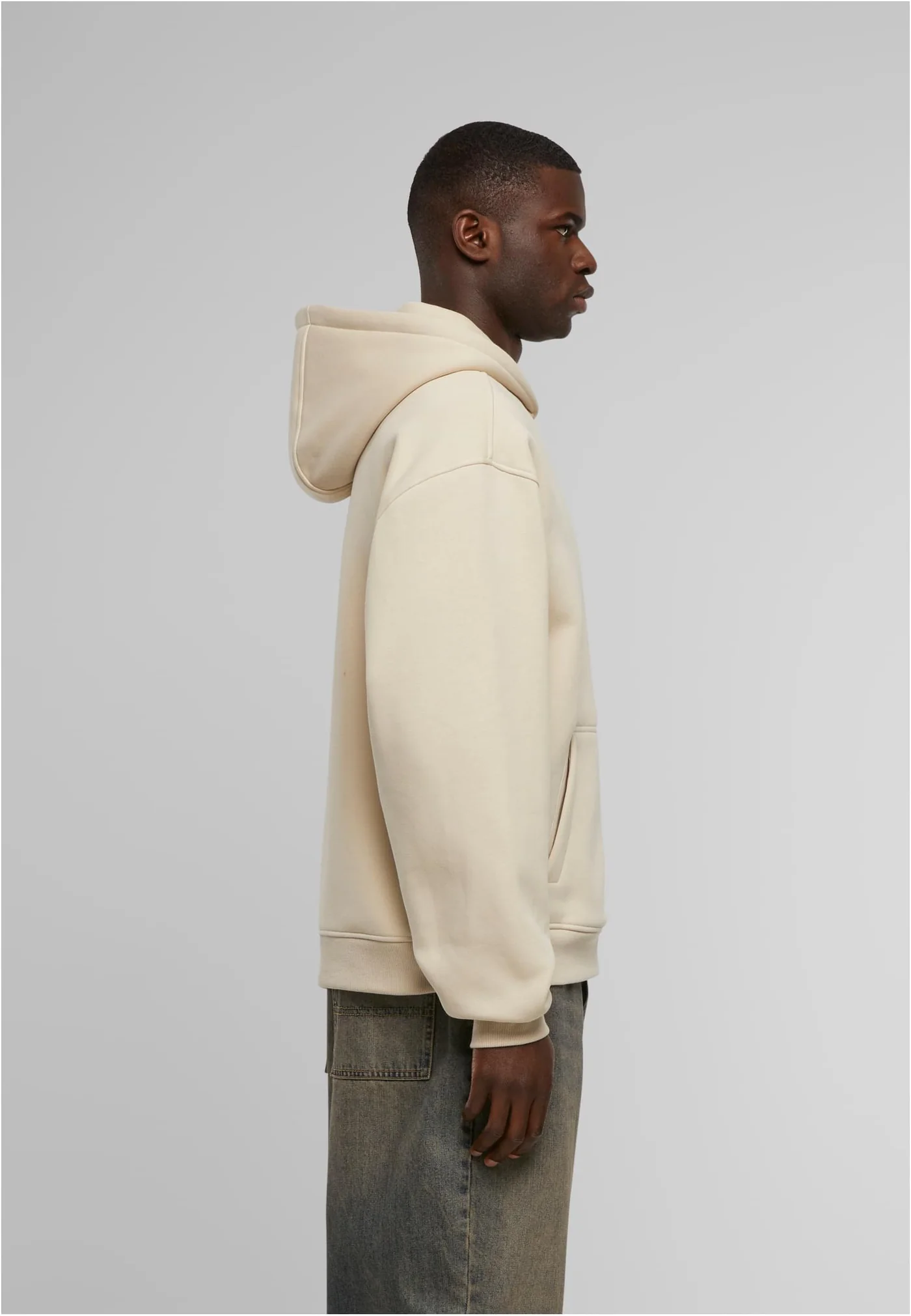 Sweat à Capuche Zippé Oversize Sans Cordon - extra