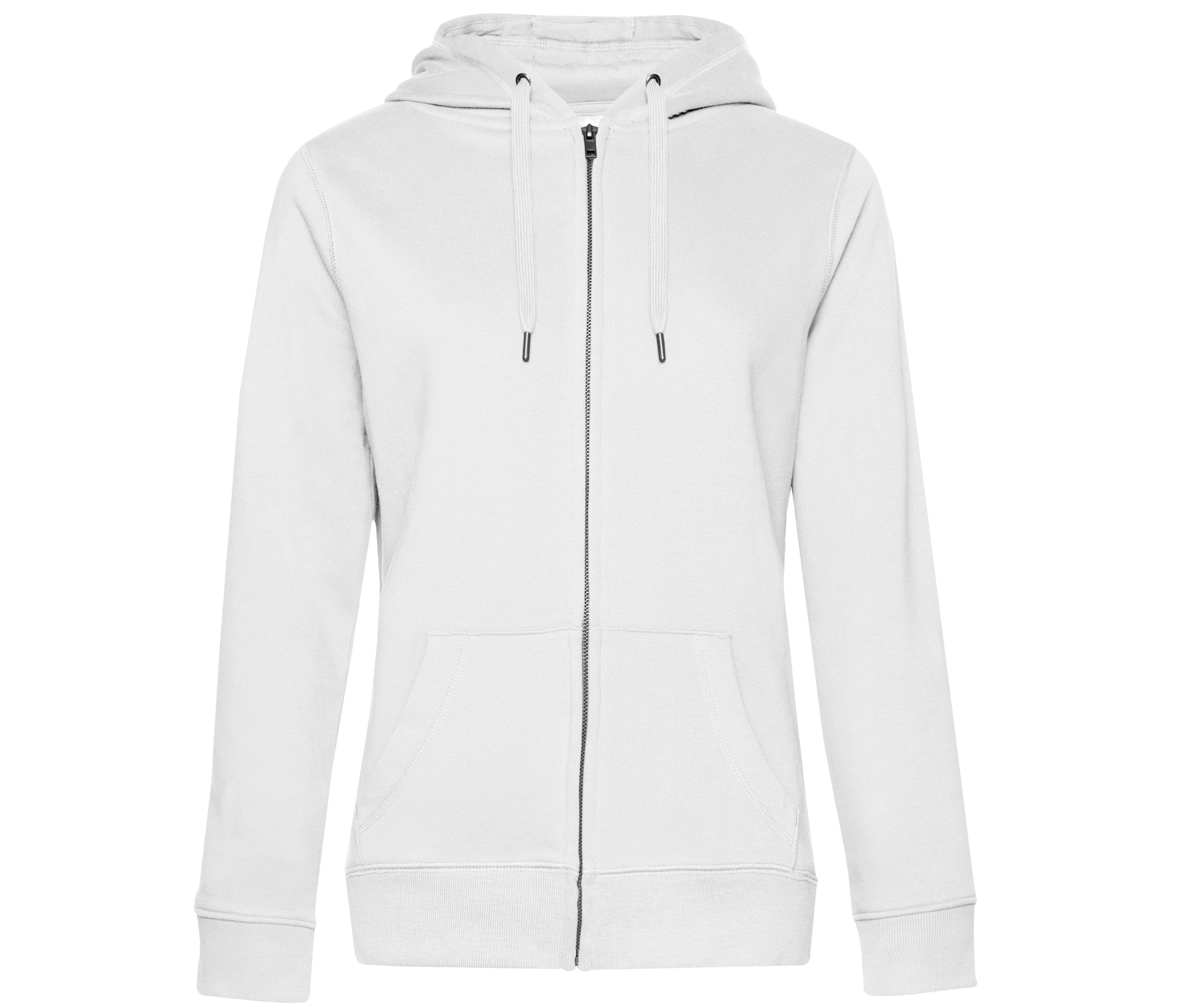 Sweat à Capuche Zippé Personnalisé Premium Femme - front