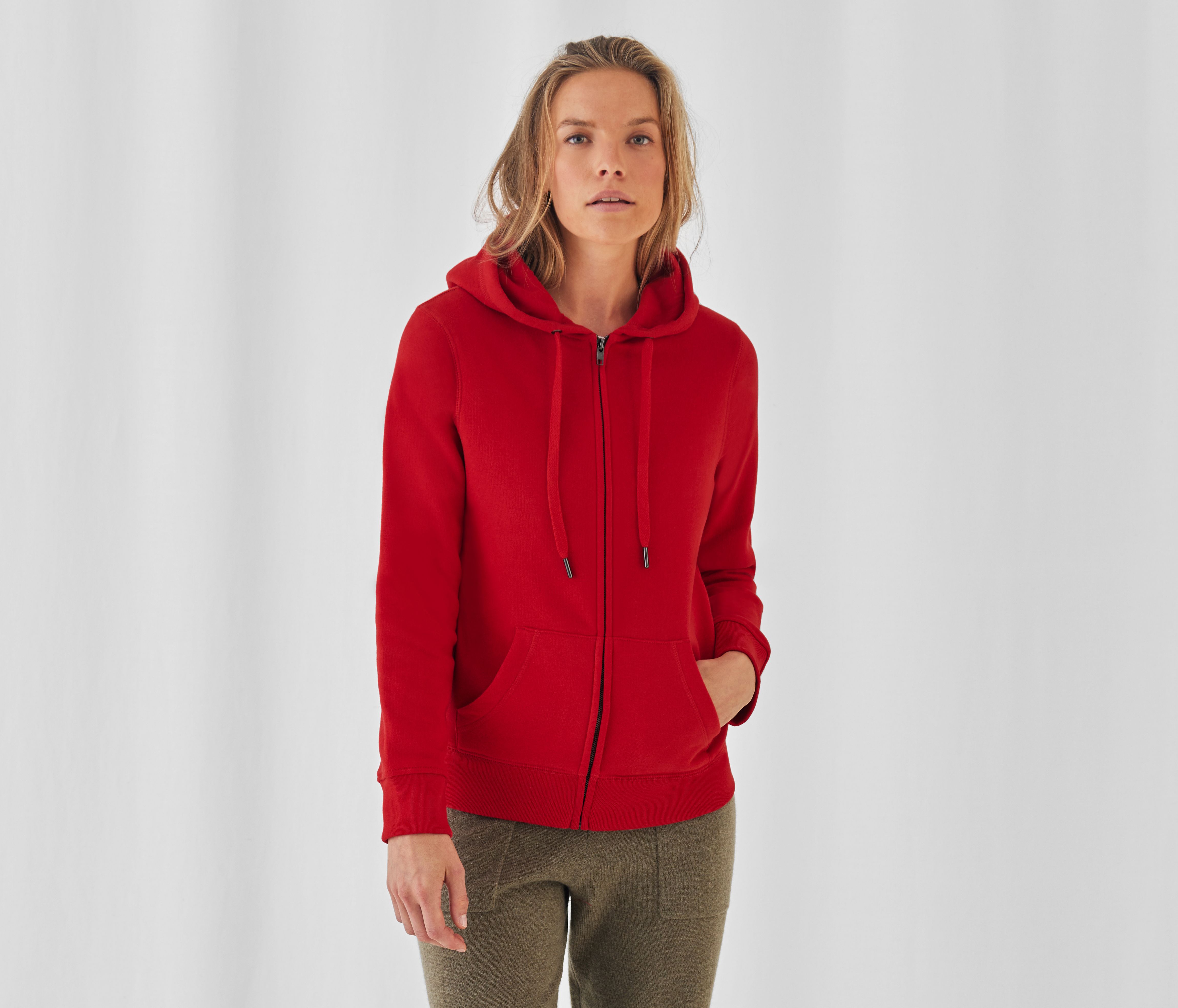Sweat à Capuche Zippé Personnalisé Premium Femme - extra