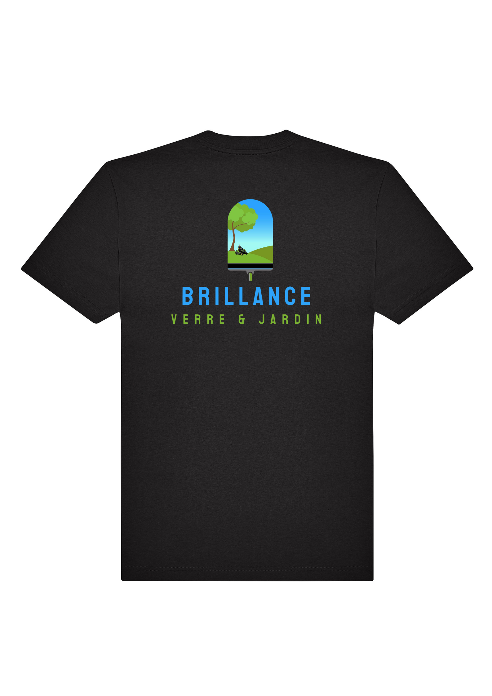 T-Shirt Personnalisable Ultra Premium - Cœur Brodé - back