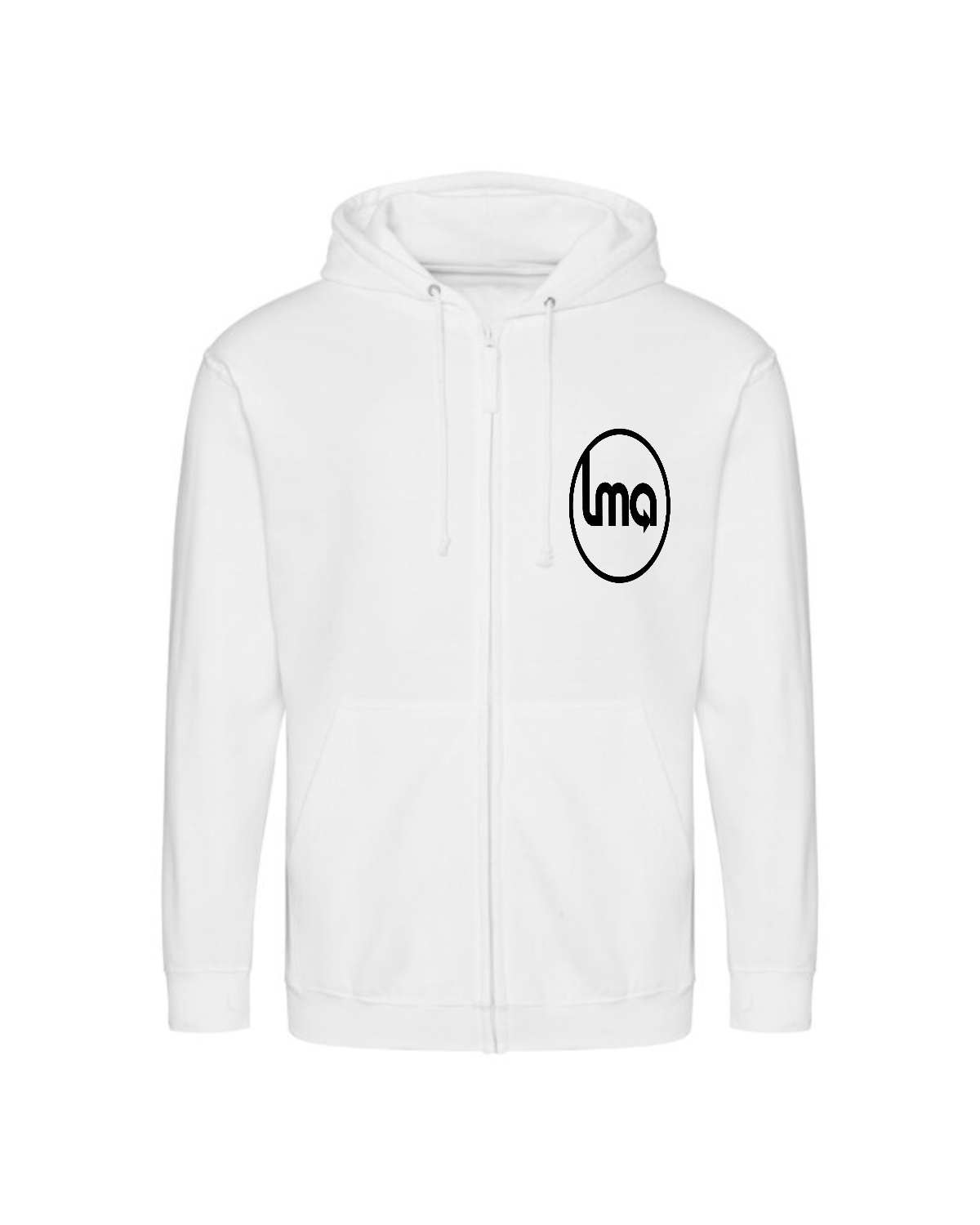 Sweat zippé à capuche – Chaleur & confort au quotidien (logo noir) - front