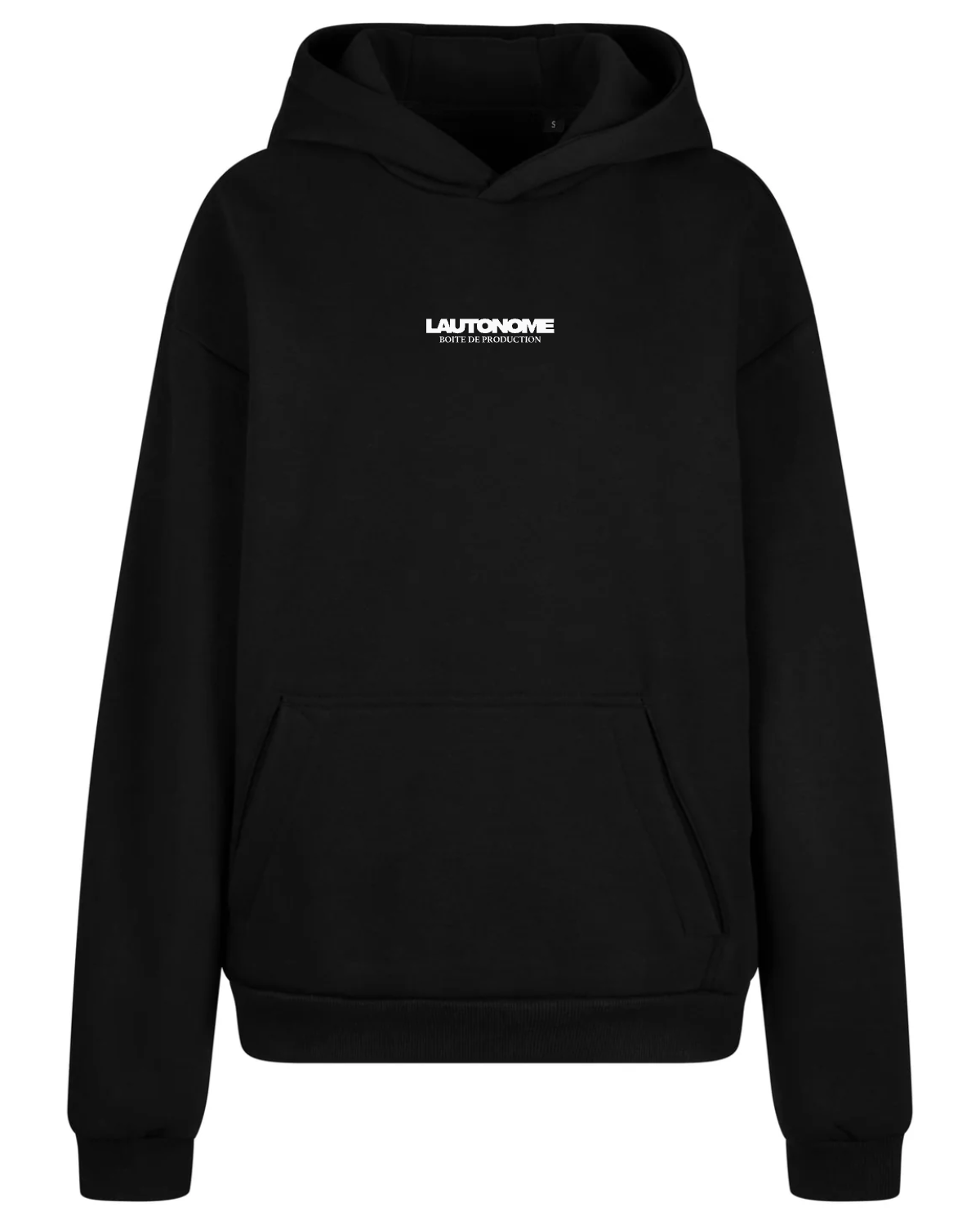 Arrière Brodé (We are l'autonome) Sweat à Capuche Oversize Sans Cordon