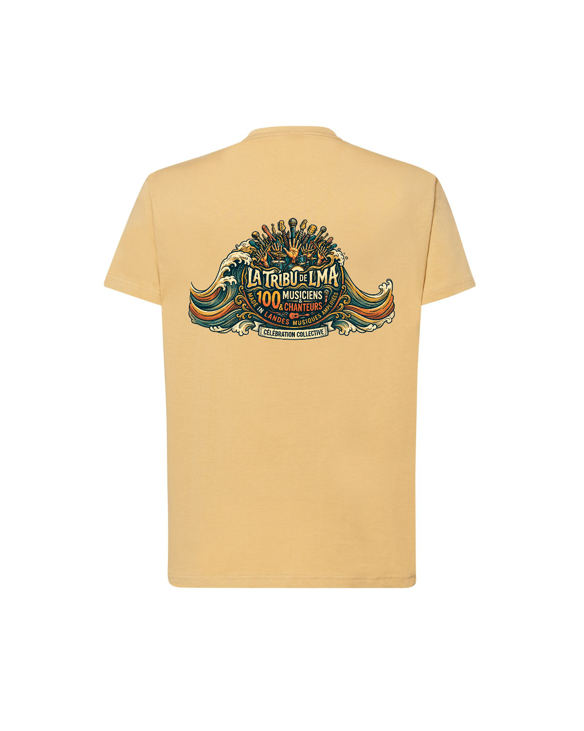 T-shirt LA TRIBU logo devant - dessin derrière - back