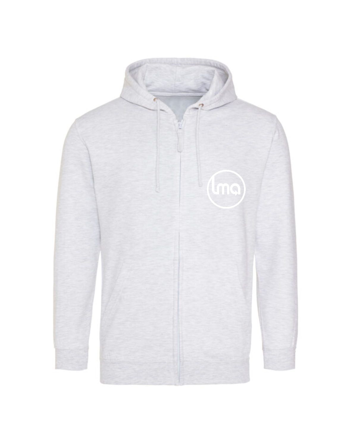 Sweat Zippé à Capuche logo blanc