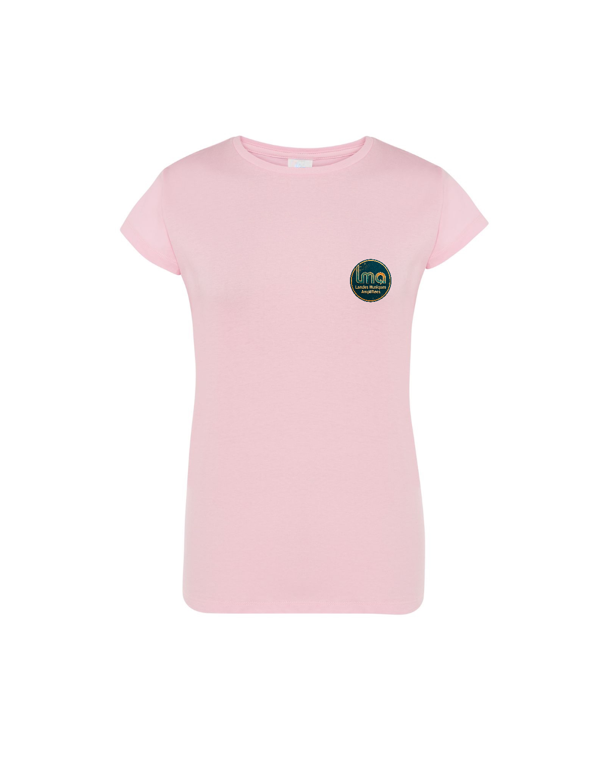 T-shirt rose la tribu logo devant dessin derrière