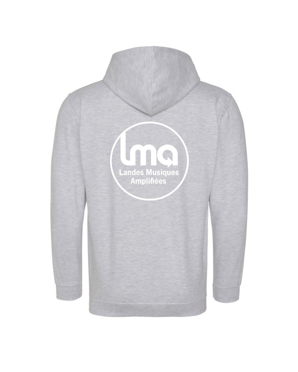 Sweat zippé à capuche – Chaleur & confort au quotidien (logo blanc) - back