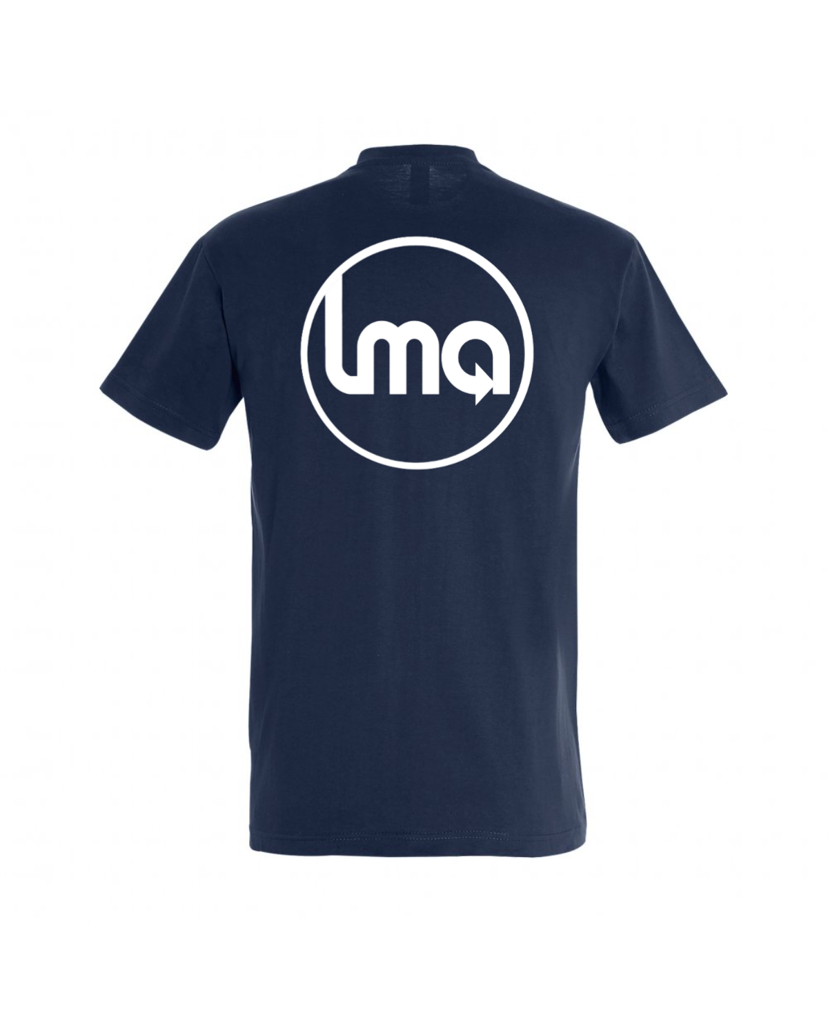 T-Shirt logo blanc devant et derrière - back