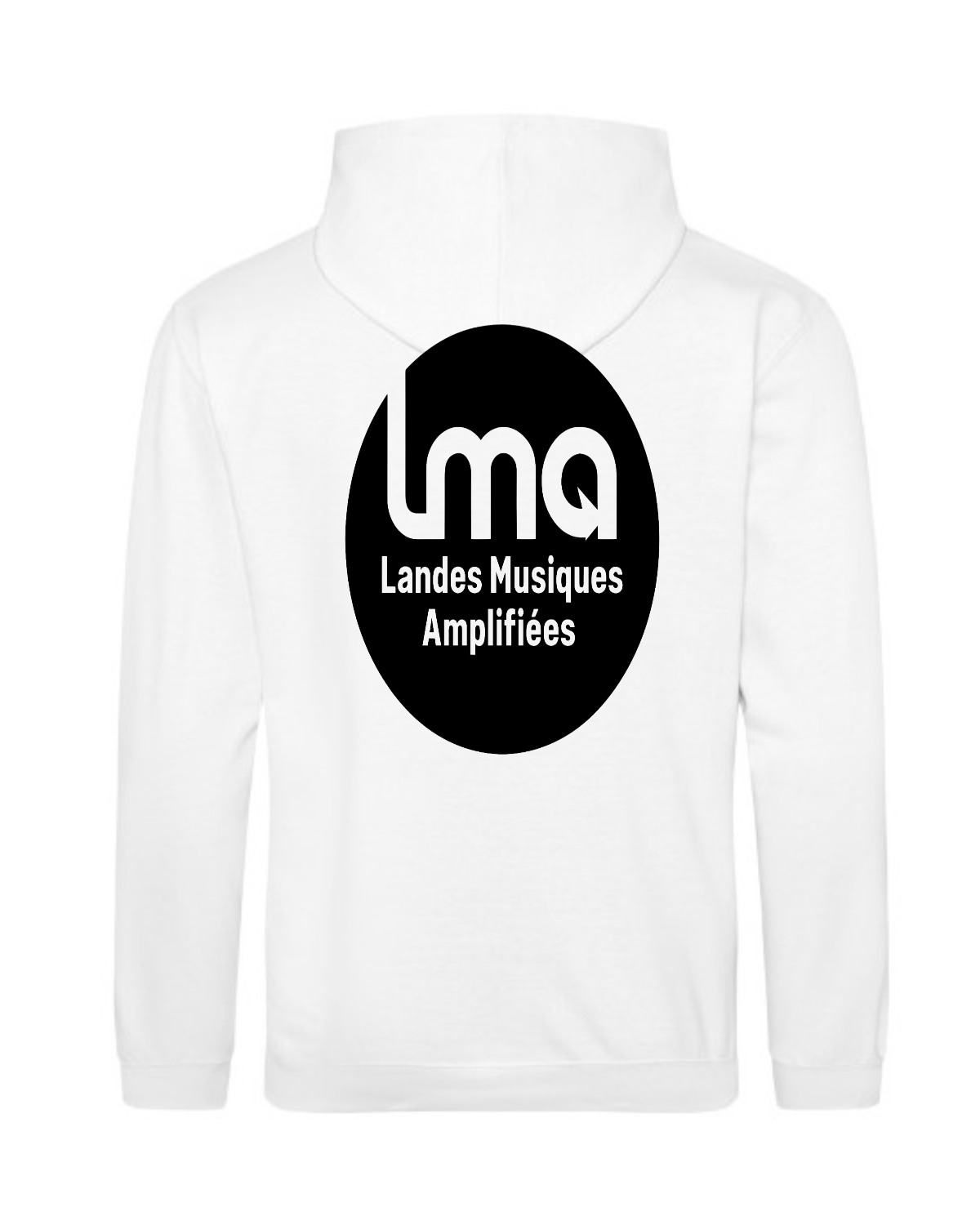 Sweat à Capuche avec logo Lma devant et derriere - back